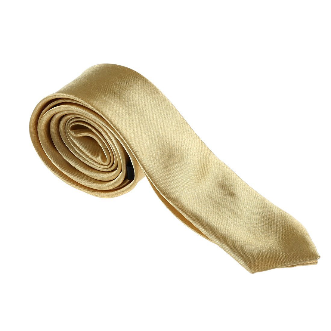 mens gold skinny tie