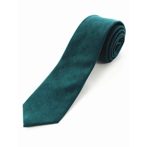 Green Cashmere Skinny Tie Neckties JayKirbyTies 