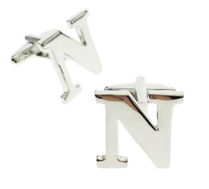 Mix & Match Initials: Silver Letter N Cufflinks Australia