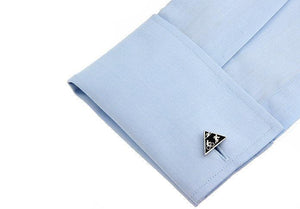 Black Ironman Triathlon Cufflinks Cufflinks JayKirbyTies 