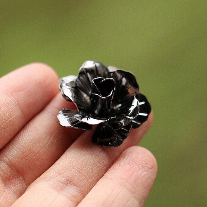 Black Lapel Flower Lapel Flowers JayKirbyTies 
