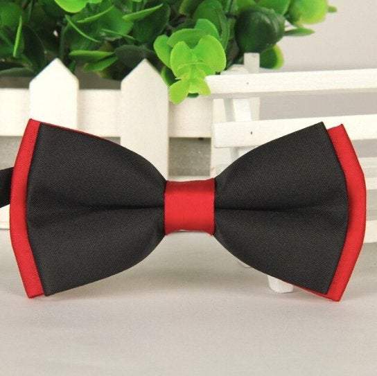 Black & Red Bow Tie Bow Ties JayKirbyTies 