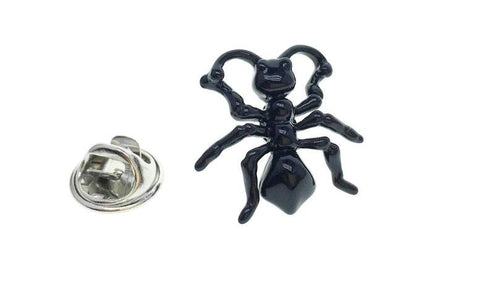 Black Spider Lapel Pin Enamel Lapel Pins JayKirbyTies 