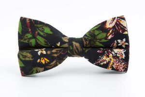 Black Tropical Bow Tie Bow Ties JayKirbyTies 