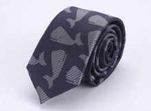 Load image into Gallery viewer, Black Whale Skinny Tie Australia