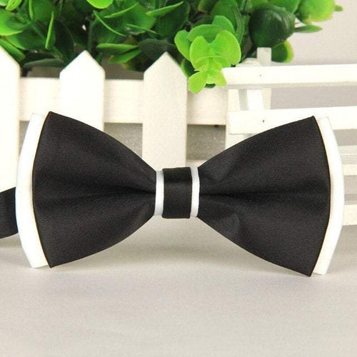 Black & White Bow Tie Bow Ties JayKirbyTies 