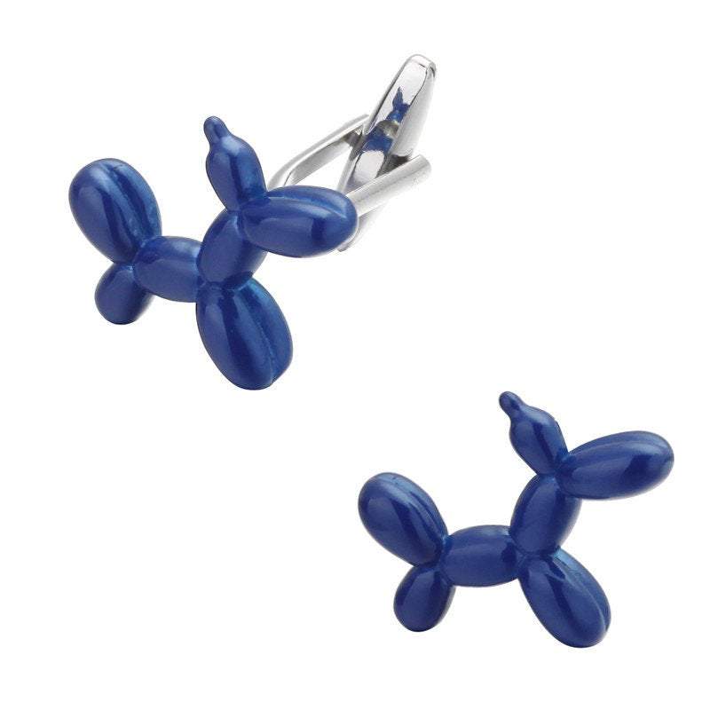 Blue Balloon Dog Cufflinks Cufflinks JayKirbyTies 