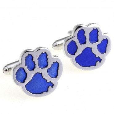 Blue Bear Paw Cufflinks Cufflinks JayKirbyTies 