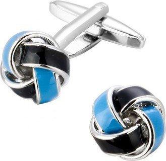 Blue & Black Knot Cufflinks Cufflinks JayKirbyTies 