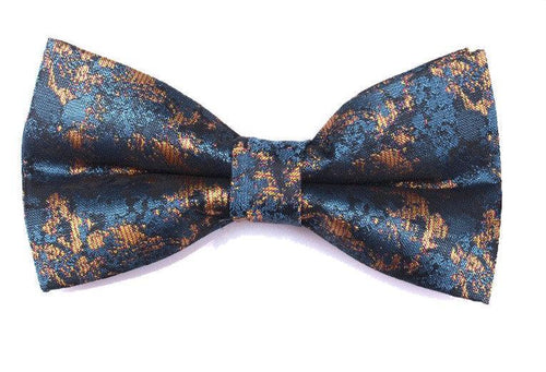 Blue & Gold Bow Tie Bow Ties JayKirbyTies 