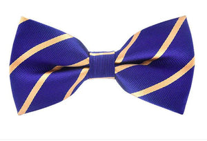 Blue & Gold Bow Tie Bow Ties JayKirbyTies 