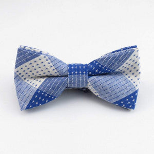 Blue Plaid Bow Tie Bow Ties JayKirbyTies 