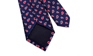 Blue & Red Classic Skinny Tie Neckties JayKirbyTies 
