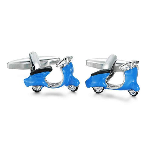Blue Vespa Cufflinks Cufflinks JayKirbyTies 