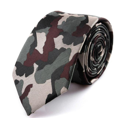 Camouflage Skinny Tie Neckties JayKirbyTies 