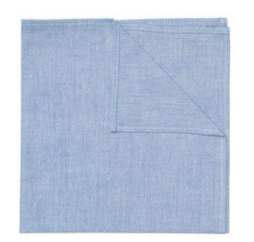 Chambray Pocket Square Pocket Squares JayKirbyTies 