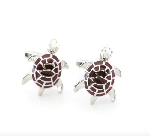 Coffee Turtle Cufflinks Cufflinks JayKirbyTies 