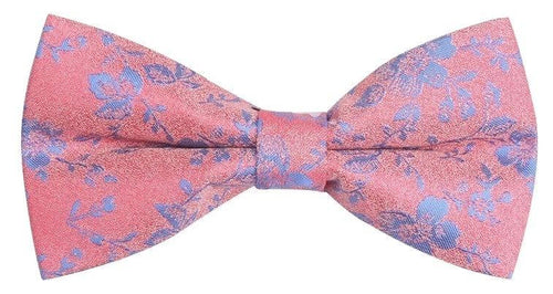 Coral Floral Bow Tie Bow Ties JayKirbyTies 