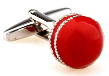 Load image into Gallery viewer, Cricket Ball Cufflinks Cufflinks JayKirbyTies 