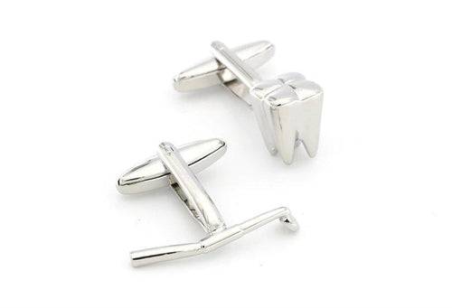 Dentist Tooth & Mirror Cufflinks Cufflinks JayKirbyTies 