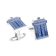 Load image into Gallery viewer, Dr Who Tardis Police Box Cufflinks Cufflinks JayKirbyTies 