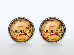Dublin Map Cufflinks Cufflinks JayKirbyTies 