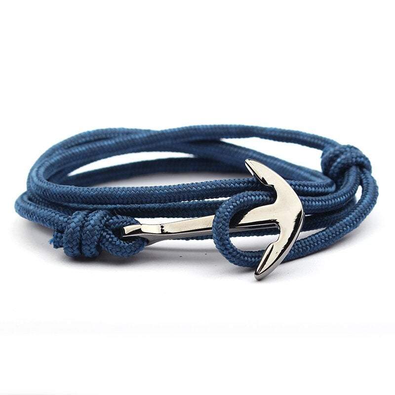 Electric Blue Men's Anchor Bracelet Australia