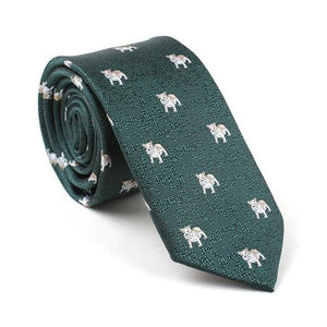 Emerald Green Bulldog Skinny Tie Australia