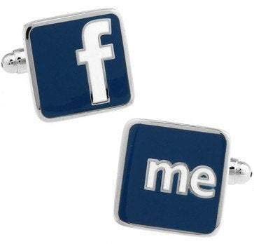 Facebook Inspired Cufflinks Cufflinks JayKirbyTies 