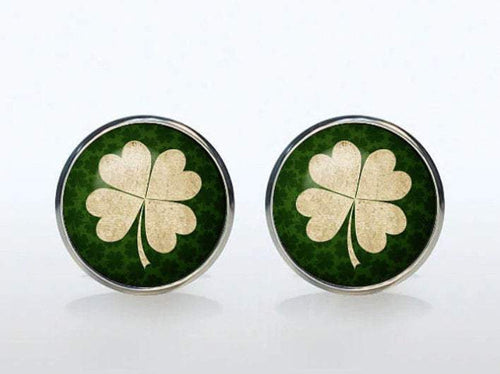 Four Leaf Irish Clover Cufflinks Cufflinks JayKirbyTies 