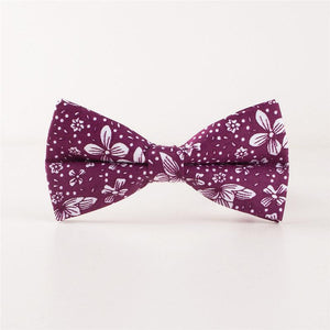 Fuchsia Floral Bow Tie Bow Ties JayKirbyTies 