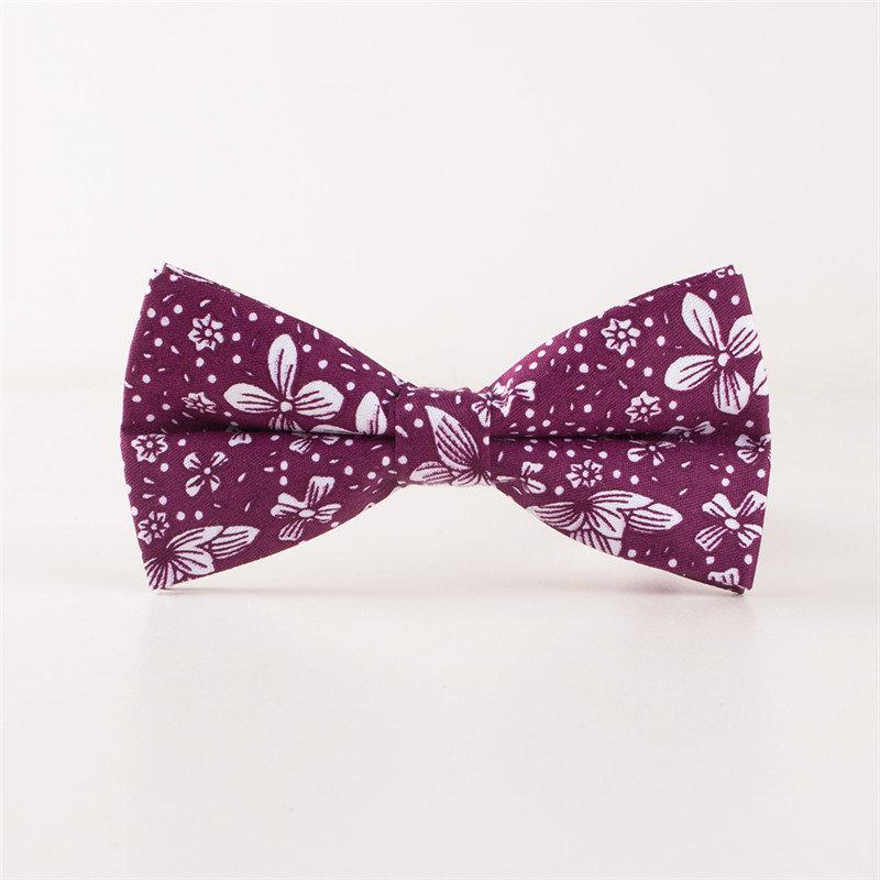 Fuchsia Floral Bow Tie Bow Ties JayKirbyTies 