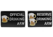 Load image into Gallery viewer, Funny Beer Drinking Cufflinks Cufflinks JayKirbyTies 