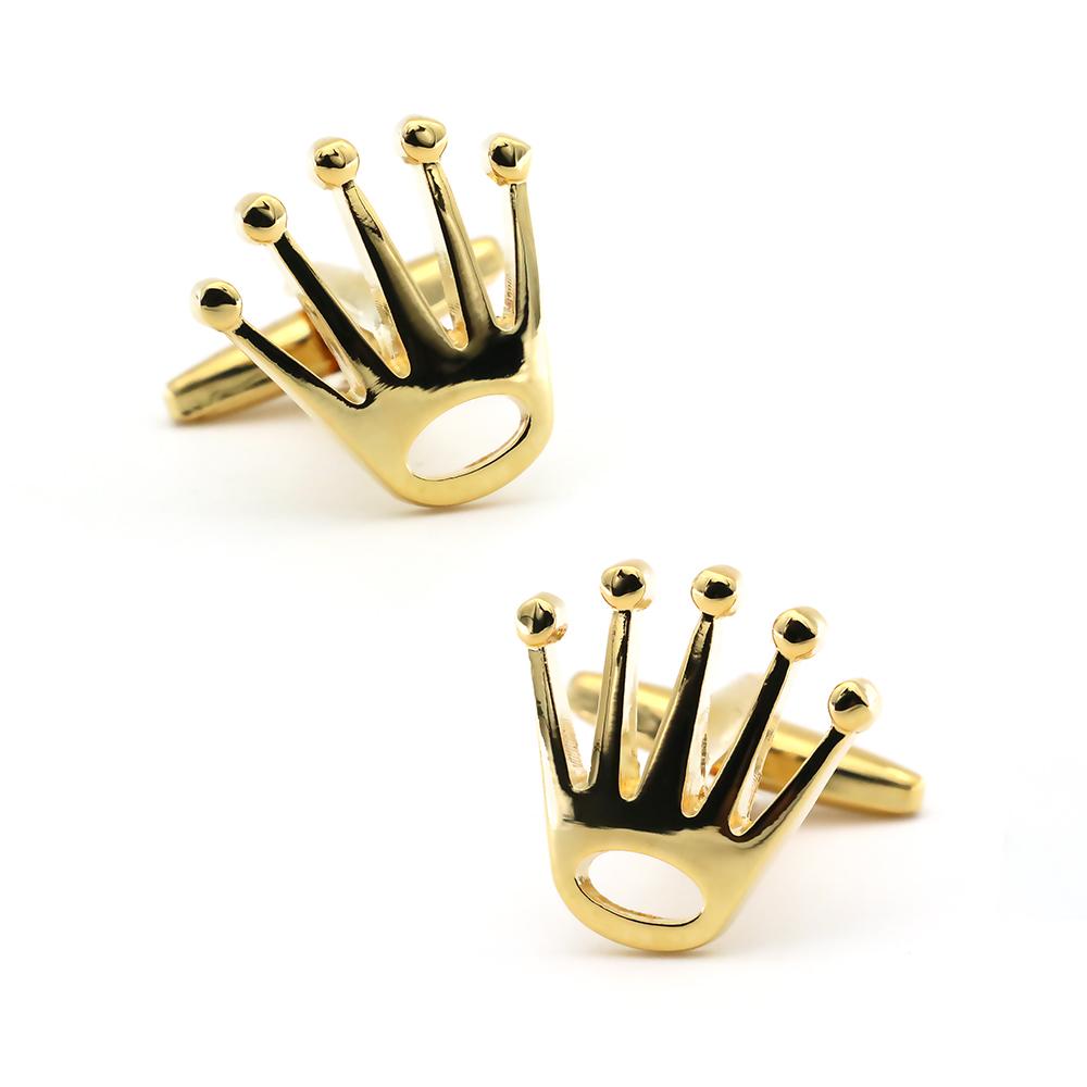 Gold Crown Cufflinks Cufflinks JayKirbyTies 