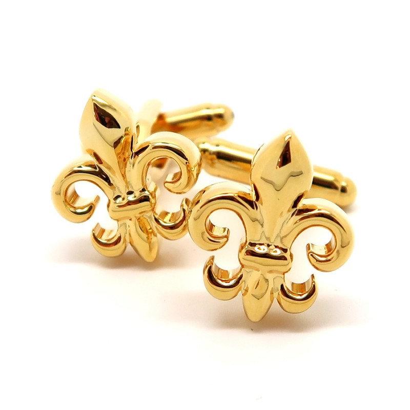 Gold Fleur de Lis Cufflinks Australia