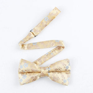 Gold Floral Bow Tie Bow Ties JayKirbyTies 