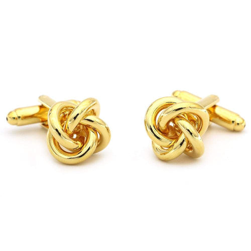 Gold Knot Cufflinks Cufflinks JayKirbyTies 