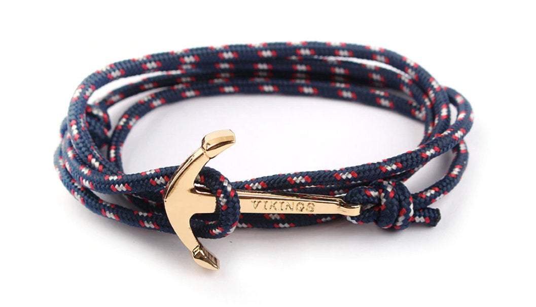 Gold Men's Anchor Bracelet Australia