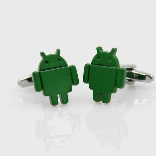 Green Android Robot Cufflinks Cufflinks JayKirbyTies 