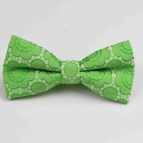 Green Floral Bow Tie Bow Ties JayKirbyTies 
