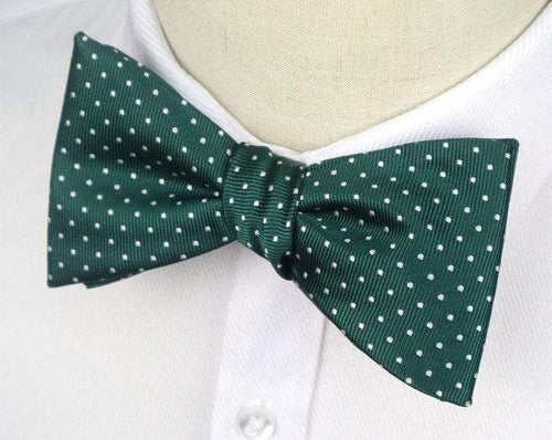 Green Polka Dot Bow Tie Bow Ties JayKirbyTies 