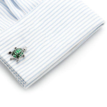 Load image into Gallery viewer, Green Turtle Cufflinks Cufflinks JayKirbyTies 