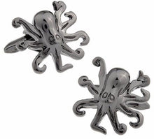 Load image into Gallery viewer, Gunmetal Octopus Cufflinks Cufflinks JayKirbyTies 