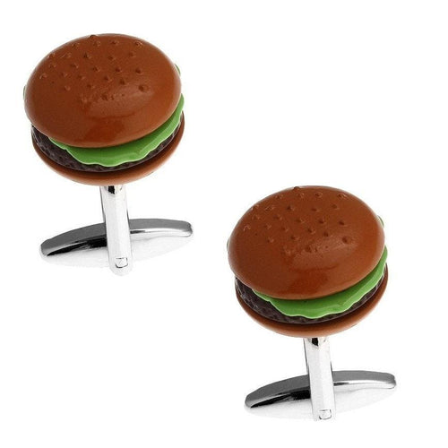 Hamburger Cufflinks Cufflinks JayKirbyTies 