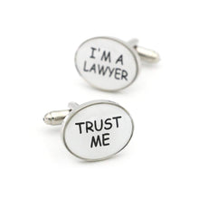 Load image into Gallery viewer, I&#39;m a Lawyer Trust Me Cufflinks Cufflinks JayKirbyTies 