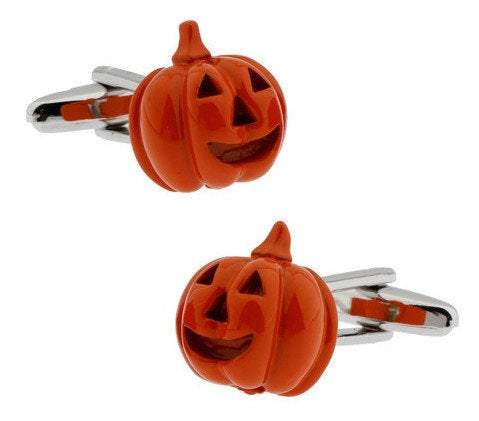 Jack O'Lantern Halloween Cufflinks Cufflinks JayKirbyTies 