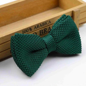 Knitted Green Bow Tie Bow Ties JayKirbyTies 