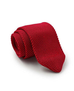 Knitted Red Tie Neckties JayKirbyTies 