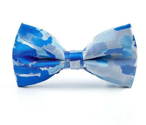 Light Blue Camouflage Bow Tie Bow Ties JayKirbyTies 