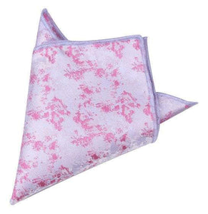 Light Pink Metallic Pocket Square Pocket Squares JayKirbyTies 